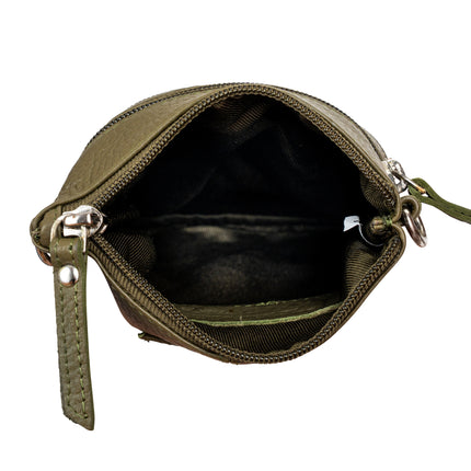 Leather Sling Bag Kempsey - Olive Green GW196625OGRN