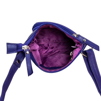 Hazel Purple Crossbody Bag