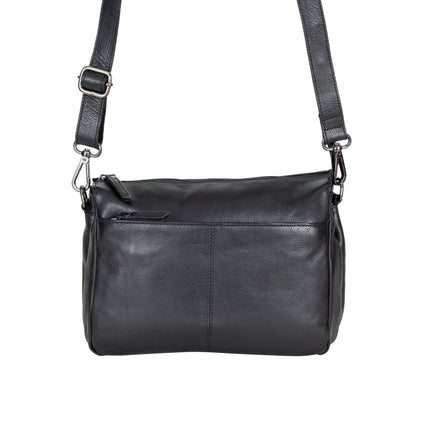 Greenwood Leather Shoulder Bag June Black