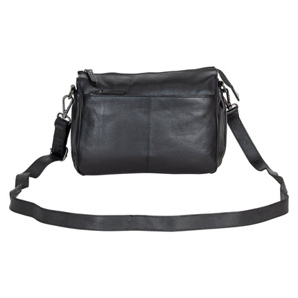 Greenwood Leather Shoulder Bag June Black