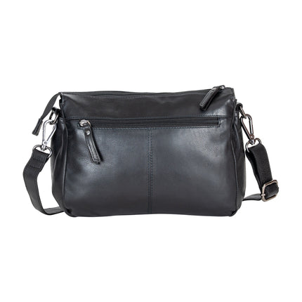 Greenwood Leather Shoulder Bag June Black