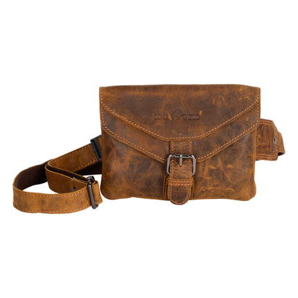 Leather Women Waist Pack Jax - Camel GW196630CAM