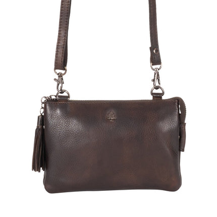 Leather Shoulder Bag Brown GW6850BRN