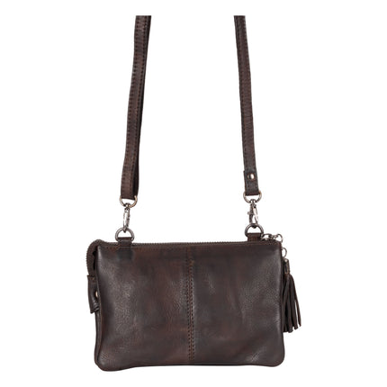 Leather Shoulder Bag Brown GW6850BRN