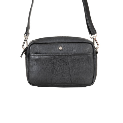 Siena Mini Crossbody – Black Leather Bag