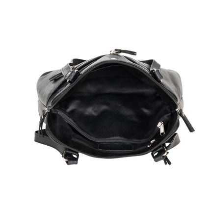 Arden Leather Tote – Black Work & Travel Bag