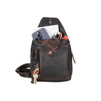 Ranger Dark Brown Leather Sling Bag – Chest Crossbody