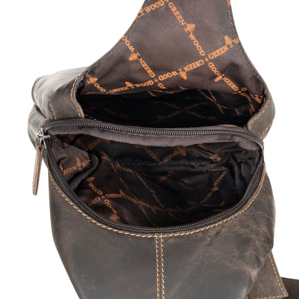 Ranger Dark Brown Leather Sling Bag – Chest Crossbody