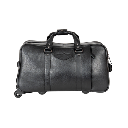 Leather Trolly Bag Voyager - BLK