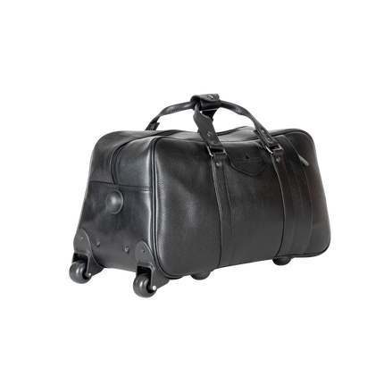 Leather Trolly Bag Voyager - BLK