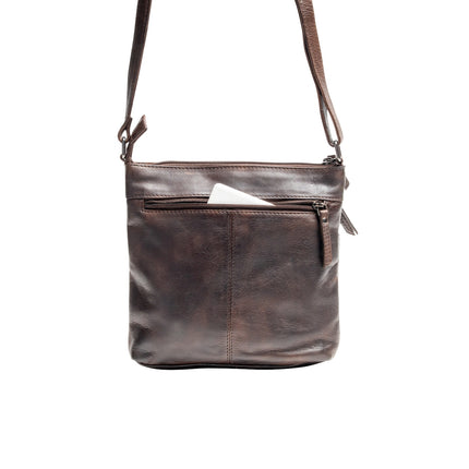 Leather Shoulder Bag GW6833 Brown