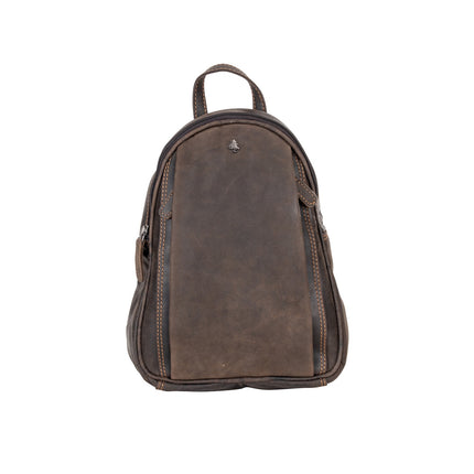 Leather Women Backpack Little Emma - Brown