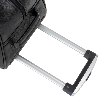 Leather Trolly Bag Voyager - BLK