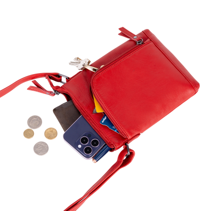Hazel Red Mini Crossbody Bag