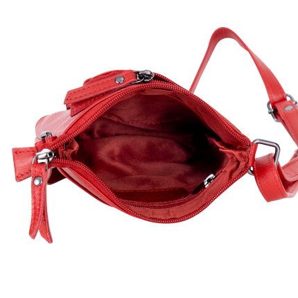 Hazel Red Mini Crossbody Bag