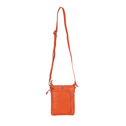 Hazel Orange Mini Crossbody Bag