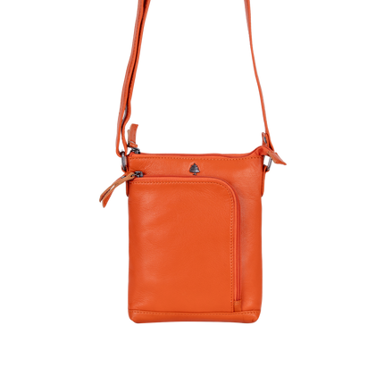 Hazel Orange Mini Crossbody Bag
