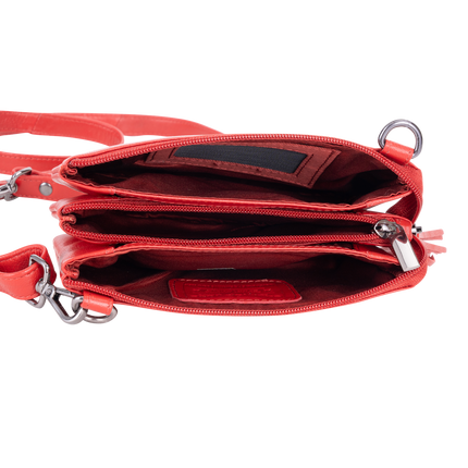 Leather Shoulder Bag GW6850RED
