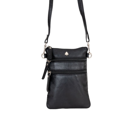 Leather Sling Bag Kempsey - Black GW196625BLK