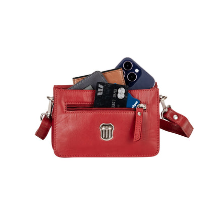 Leather Mobile Bag GW6814 Red
