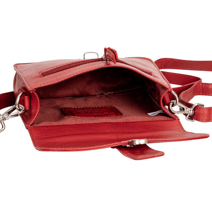 Leather Mobile Bag GW6814 Red