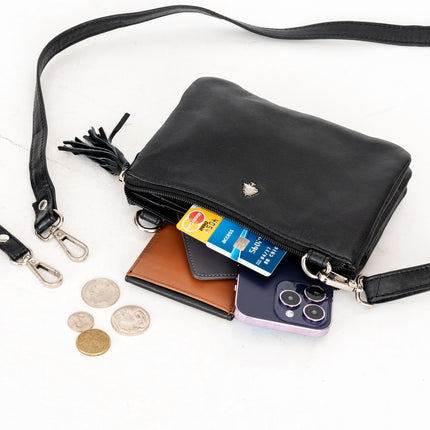 Leather Shoulder bag GW6850BLK