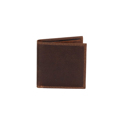 Greenwood Leather “Auckland” Men’s Bifold RFID Wallet – Genuine Leather Slim Wallet with Gift Box
