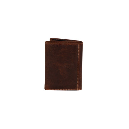 Greenwood Leather “Wellington” Men’s Tri-Fold RFID Leather Wallet – Sandel | Gift Box Included