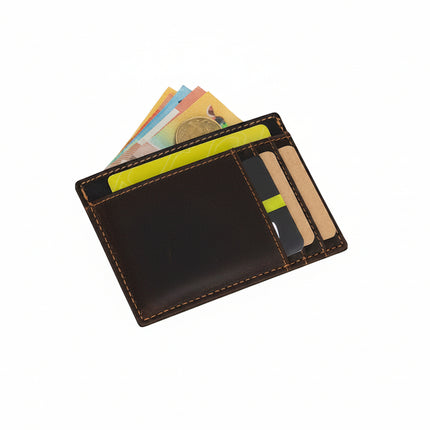 Leather Card Holder - GWCC01BRN (Quantity: 5 Pieces per Pack)
