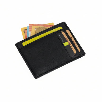 Leather Card Holder - GWCC01BLK (Quantity: 5 Pieces per Pack)