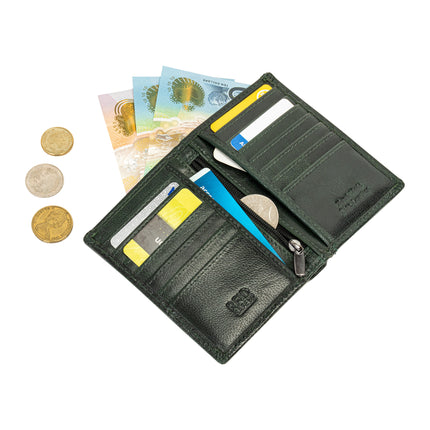 Credit Debit Leather Card Holder Freya - GW8001BGRN