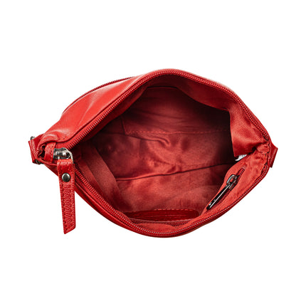 The Maple | Women's Red Leather Crossbody Shoulder Bag | Greenwood Leather