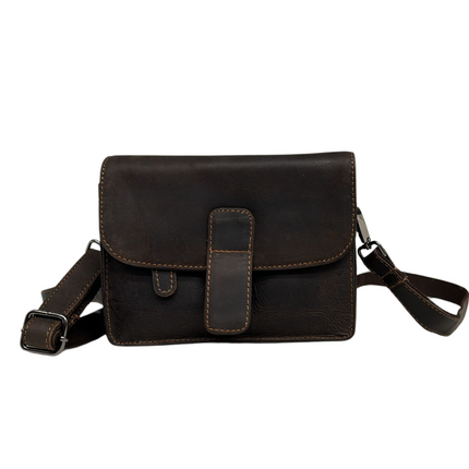 Leather Mobile Bag GW6814 Brown