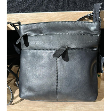Leather Shoulder Bag GW6833 Black
