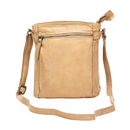 Leather Shoulder Bag 'Isalie' - Beige GW6843BEG