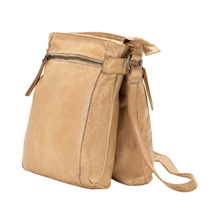 Leather Shoulder Bag 'Isalie' - Beige GW6843BEG