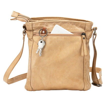 Leather Shoulder Bag 'Isalie' - Beige GW6843BEG
