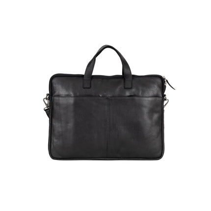 Leather Laptop Sleeve - MacBook Pro/Air 13 / 15 / 16 inch sleeve with Strap - Montreal Black