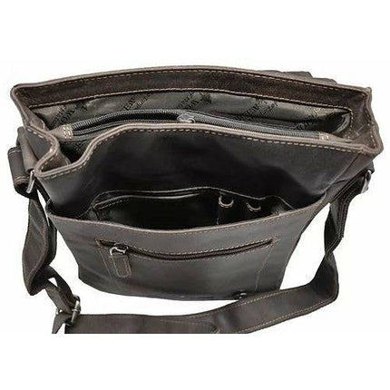 Leather Shoulder Bag - Torquay - Greenwood Leather