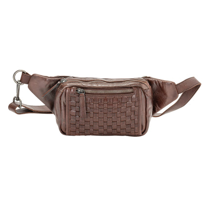 The Rambler Bum Bag – Vintage Dark Brown Leather Waist Bag with Crossbody Strap