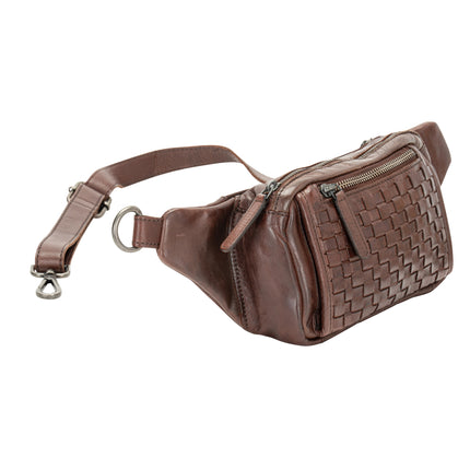 The Rambler Bum Bag – Vintage Dark Brown Leather Waist Bag with Crossbody Strap