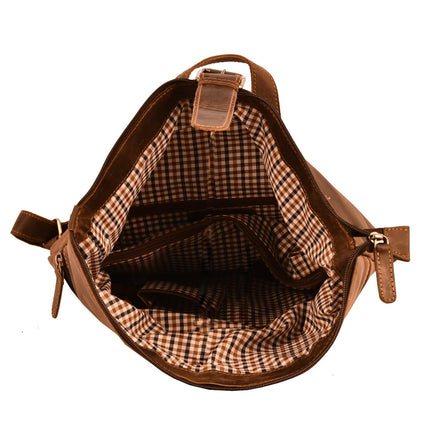 Heritage Rolltop Leather Laptop Backpack Cairns - Brown - Unisex - Greenwood Leather