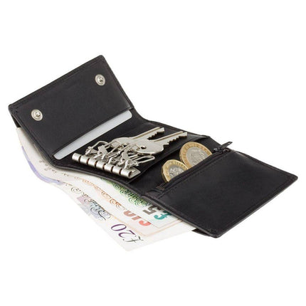 Leather Key Case Black Corey - Greenwood Leather